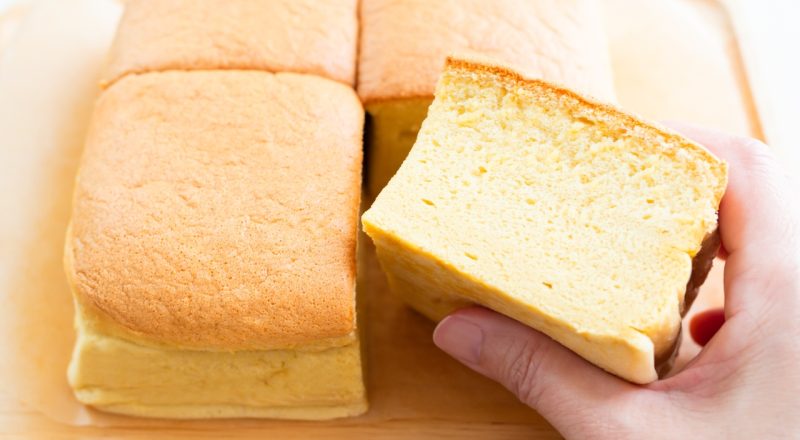 Pão de ló com 3, 4, 6 e 8 ovos