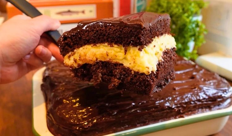 Bolo de prestígio molhadinho