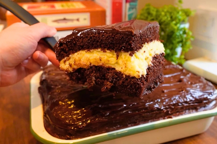 Bolo de prestígio molhadinho