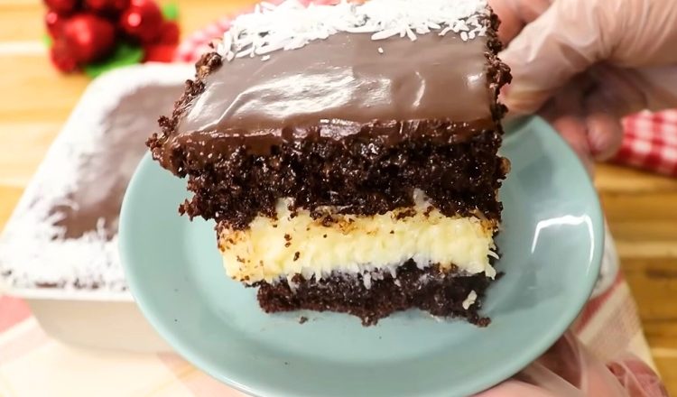 Recheio de prestígio simples para bolo